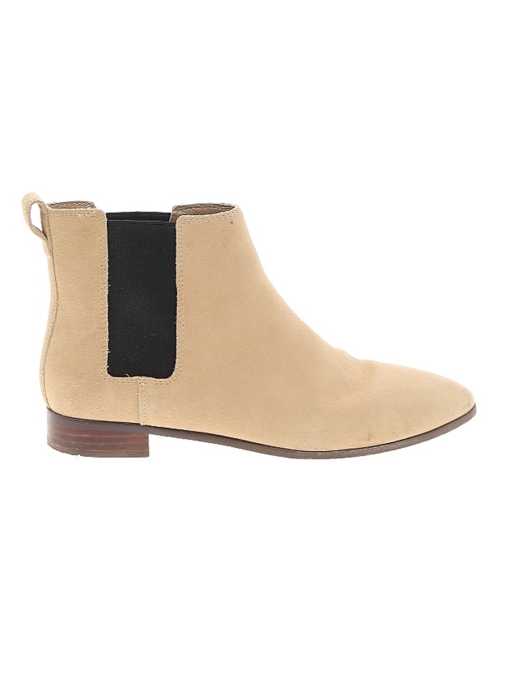J. Crew Pull-On Suede Leather Chelsea ankle Boots in Desert Sand preppy sz 8